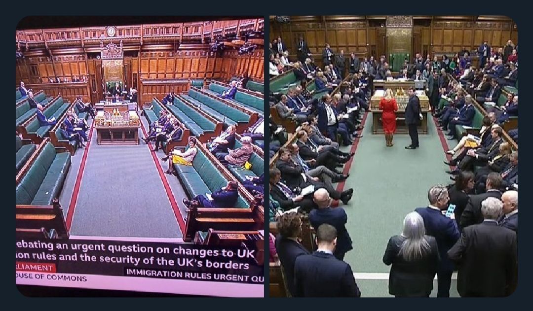 On the left: MPs debate UK borders.
On the right: MPs debate Gaza's borders.
They don't care about our country!
Forget Gaza, let’s put #BritainFirst for a change!