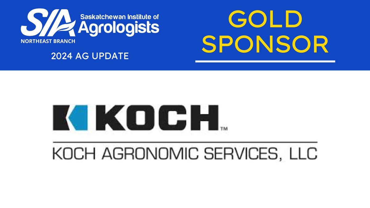 SIA Northeast Branch (@sia_northeast) on Twitter photo This afternoon we would like to thank <a href="/KochAgServices/">Koch Agronomic Services</a> for their generous gold sponsorship! We are getting close to the big day. #AgUpdate2024
Register Here --> agupdate.ca This afternoon we would like to thank <a href="/KochAgServices/">Koch Agronomic Services</a> for their generous gold sponsorship! We are getting close to the big day. #AgUpdate2024
Register Here --> agupdate.ca