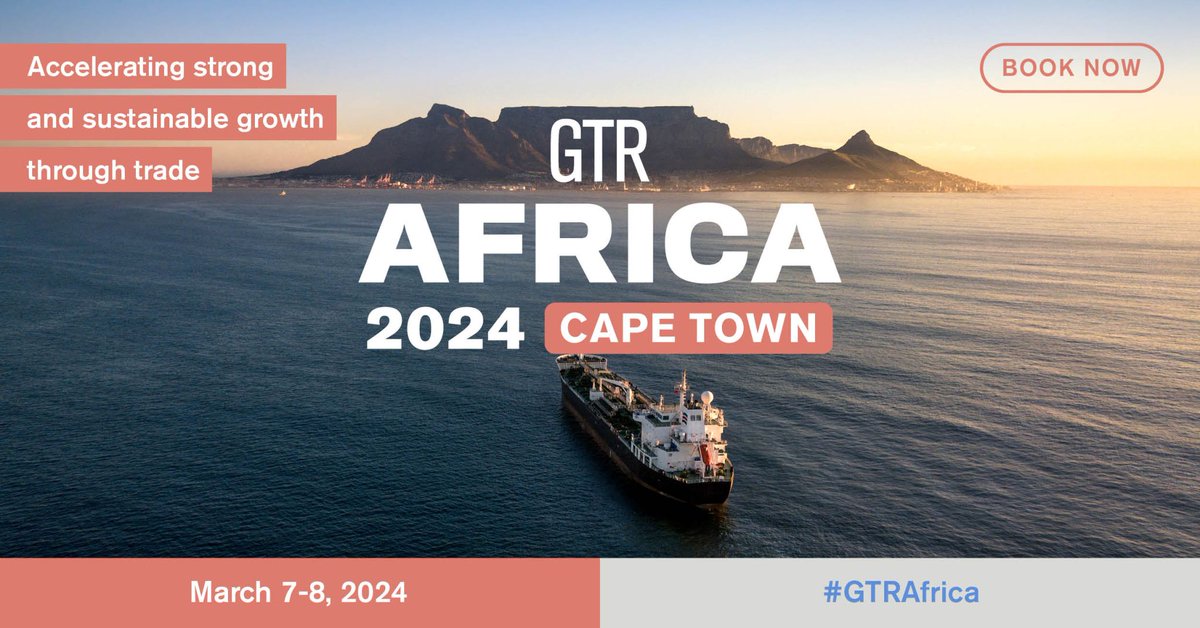 We’re attending <a href="/gtreview/">Global Trade Review</a> Africa in Cape Town on the 7-8th March 2024.
 
Our colleagues David Smithson, Simon Huckle and Duarte Pedreira will be in attendance. Please do reach out to the team for a meeting on the GTR event App: rb.gy/o1t7fd
 
#GTRAfrica #trade #change