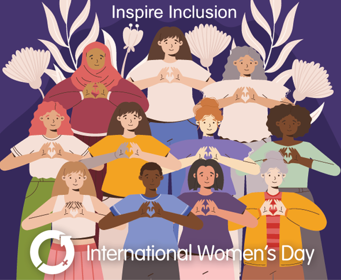 This Friday (March 8th) we're celebrating INTERNATIONAL WOMEN'S DAY! Take pictures in your WOA gear & strike the #InspireInclusion pose to show solidarity. When we truly value difference, inclusion comes from the heart! 💜#womeofatt #IWD2024 #LifeAtATT