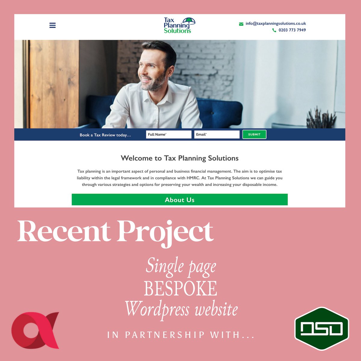 RedAlphaDesign1's tweet photo. Recent Project - Tax Planning Solutions

https://t.co/tTUuSWjoVc

#webdesign #websitedesign #websitedesignagency #websitebuilder #websitedesigning #websitedesigns #webdesignuk #websitedesignuk #smallbusinesssussex #smallbusinessowners #smallbusinessuk #arundelbusiness https://t.co/HAP5xX0oMa