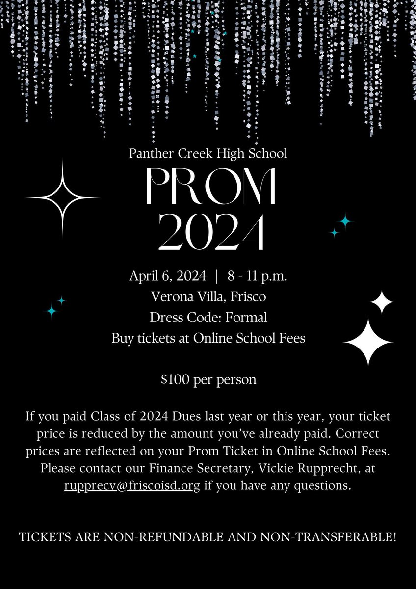Only 1 month left until our Senior Prom! Secure your tickets now before it's too late. Don't miss out on this unforgettable event.