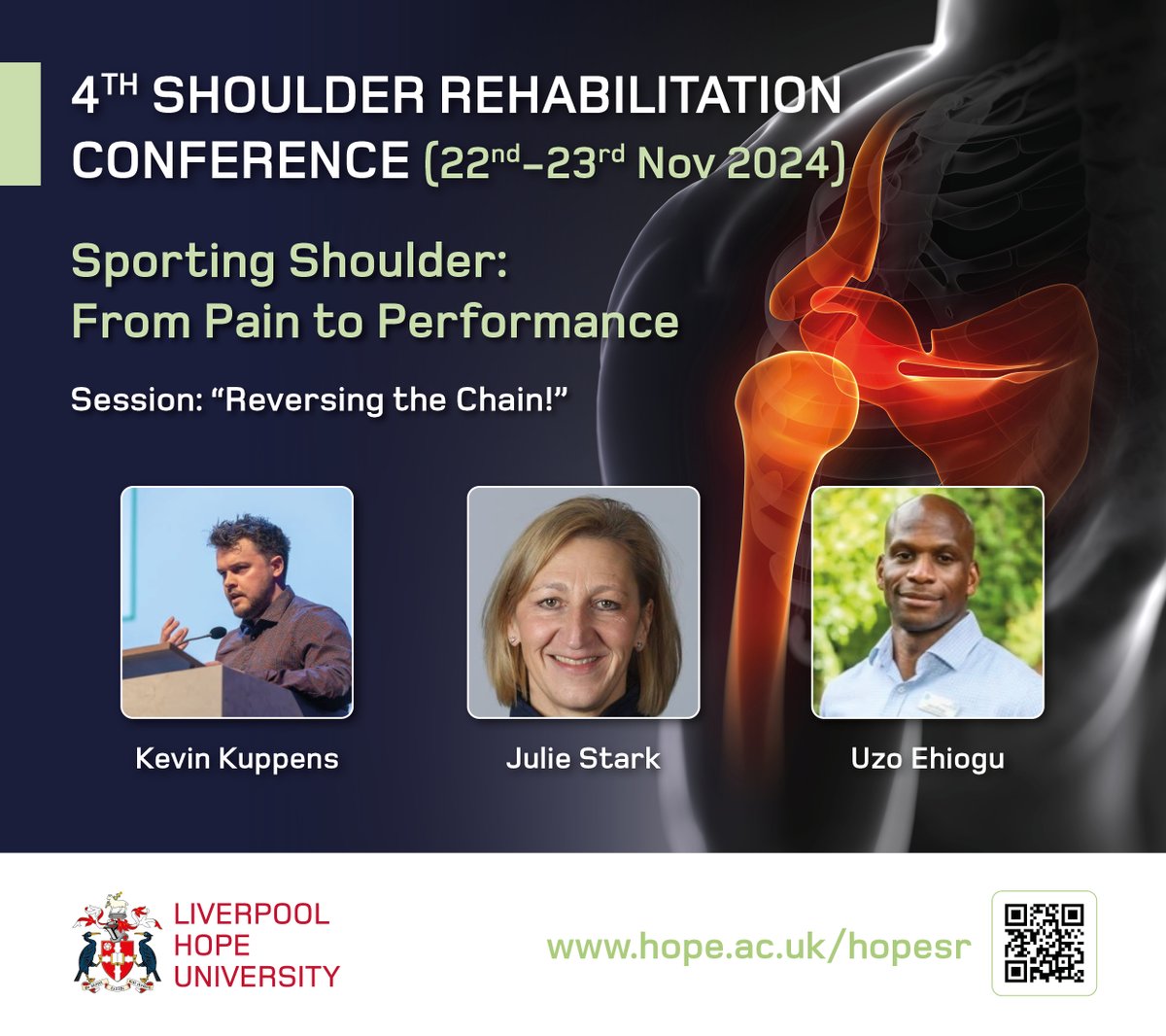 Speaker Annocement - #7 @ShoulderGeek1 @Back_in_Action @knowpainmike @anncools4 @Valjones2305Val @edel_fanning @gleds13 @frjohansson @RogerKerry1 @consultantPT @ritchieswim @CarolinePhysio @merseysportsmed @DynamicShoulder @MrSimonBooker Julie Stark @KevinKinecoach #HopeSR24