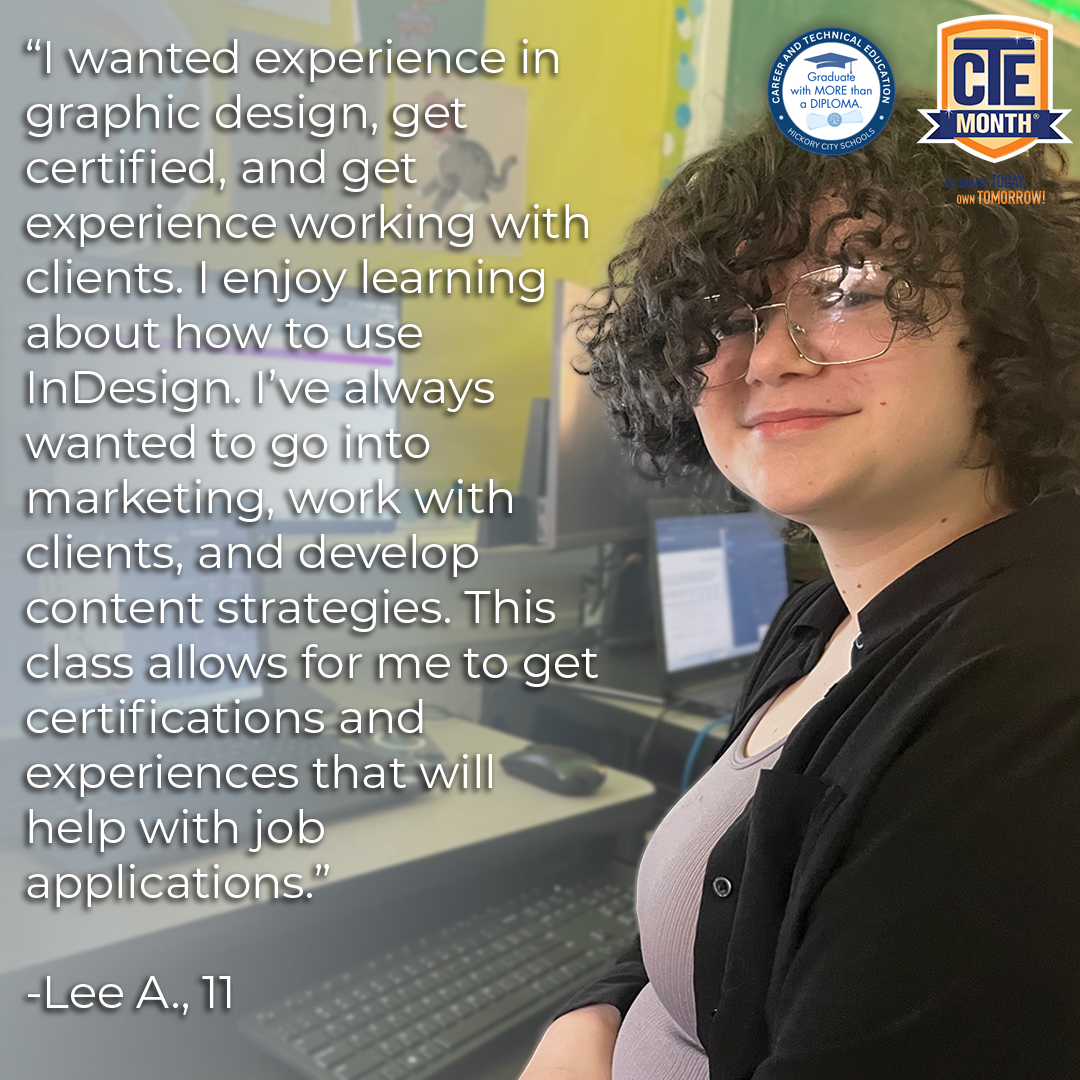 K-64 Learning (@k64learning) on Twitter photo Crafting creativity in HCAM's Adobe Visual Design 2 class! Students are mastering the art of InDesign, turning ideas into stunning visual narratives. <a href="/HickoryHighCTE/">Hickory High CTE</a> <a href="/hickoryschools/">Hickory City Schools</a> #CTEMonth Crafting creativity in HCAM's Adobe Visual Design 2 class! Students are mastering the art of InDesign, turning ideas into stunning visual narratives. <a href="/HickoryHighCTE/">Hickory High CTE</a> <a href="/hickoryschools/">Hickory City Schools</a> #CTEMonth