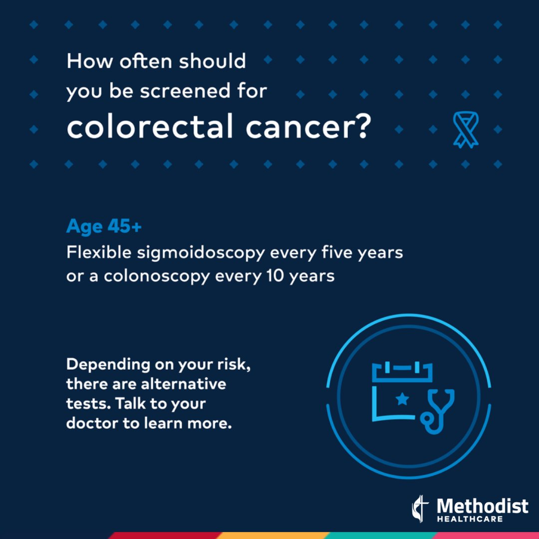 If you're 45 or older, experts recommend regular #ColorectalCancerScreening. In its early stages, colorectal cancer often has no symptoms – that’s why screening is so important. Learn more: bit.ly/49C220Q #ColorectalCancerScreening #coloncancer #cancerawareness