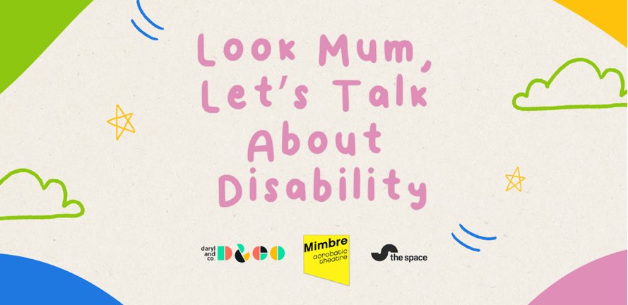 We released our last short film today for “Look Mum, Let’s Talk about Disability” Our digital project created in partnership with @Mimbre_Acrobats & commissioned by @thespacearts. You can watch all 6 over on our website, along with some fun resources darylandco.com/on-demand/look…