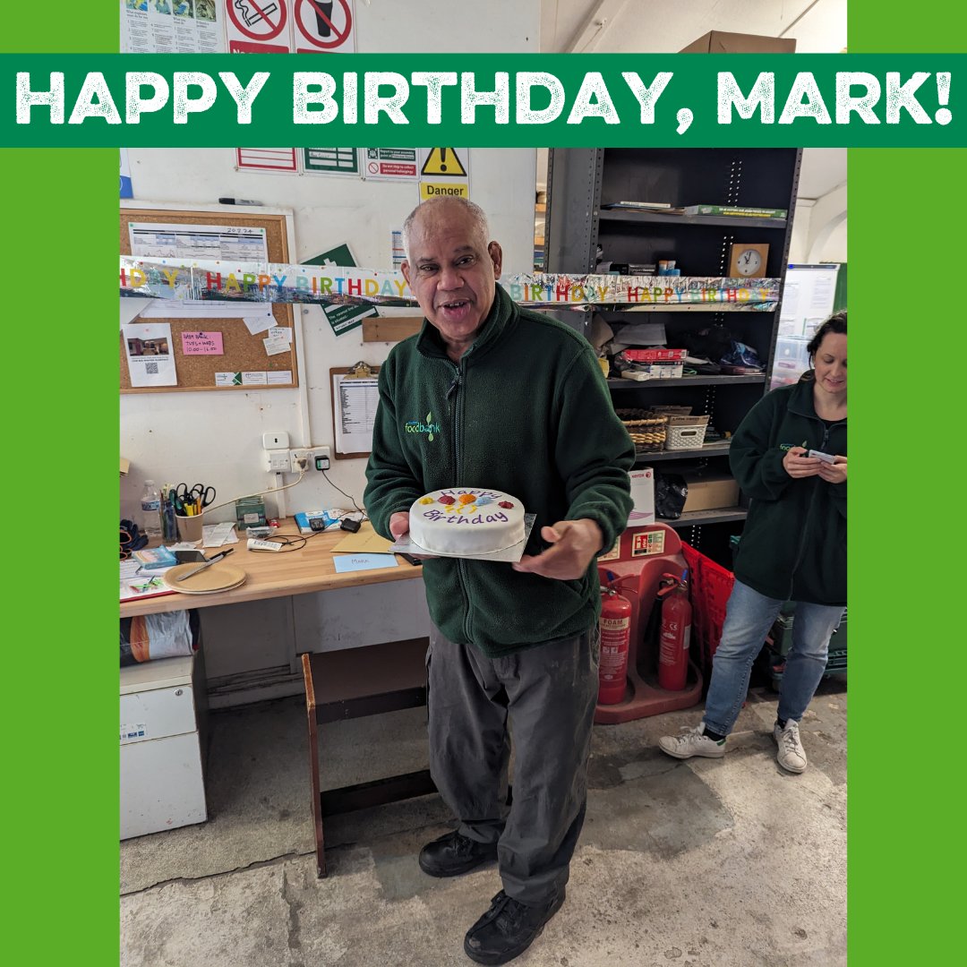 🎉 Happy Birthday to our warehouse hero, Mark! 🎂Thank you for your hard work and dedication. Your efforts make a difference every day! #Pecan #SouthwarkFoodbank #WarehouseHero
