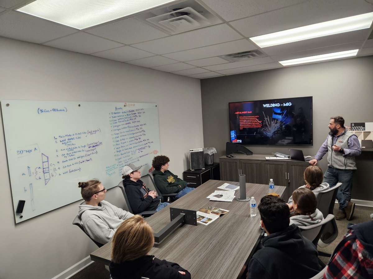 Great Time at Fabricated Product Groups! Auto and CAD students learned about careers in Manufacturing, Design, Welding, and Fabrication. <a href="/SandburgHS/">Carl Sandburg H.S.</a>