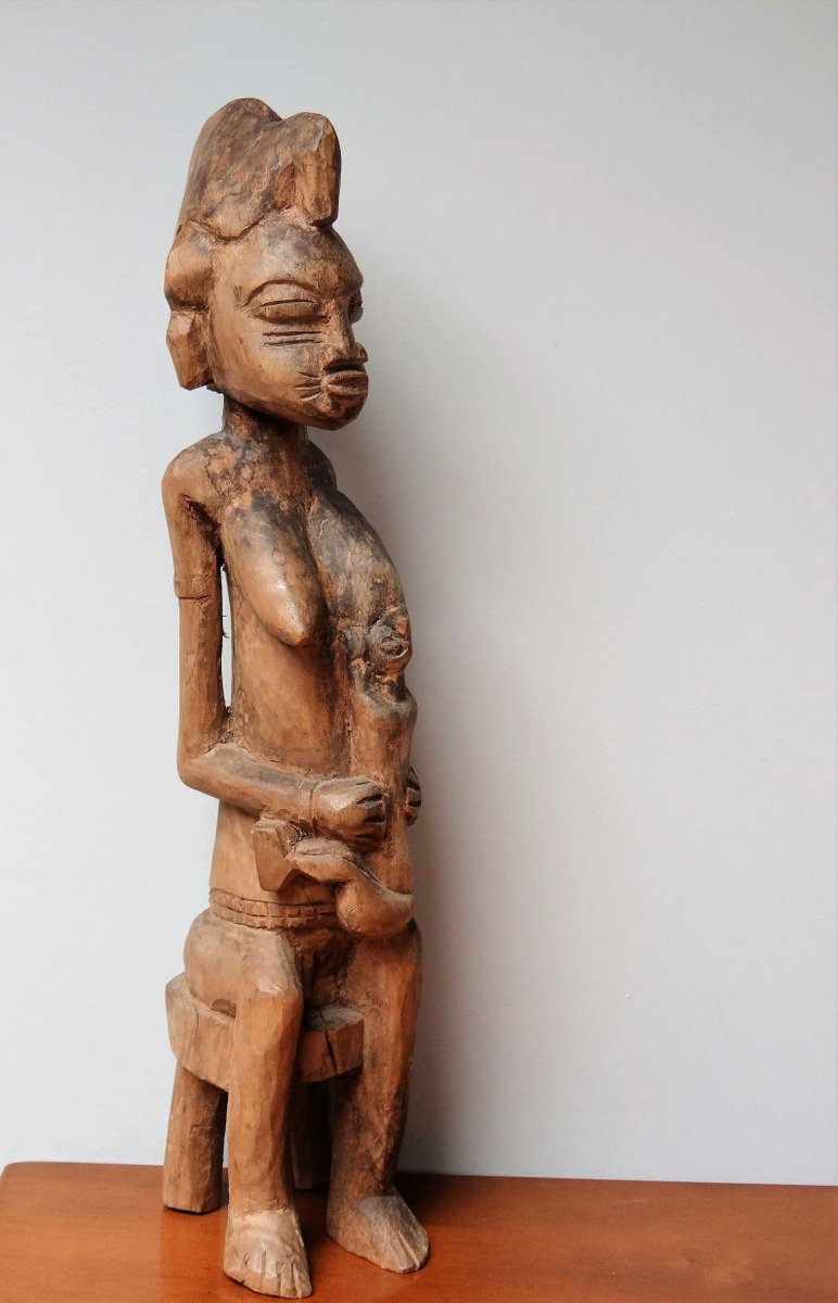 Vintage African statue, carved wood,  nursing mother #sculpture seated figure #homedecor #FestiveEtsyFinds #AmazingFunGift #etsyfinds #decor #onlineshopping #HomeStyle #DecorateWithArt #CreativeSpaces #elevateYourVibe #wiseshopper Available here  
elementsdeco.etsy.com/listing/757029…
