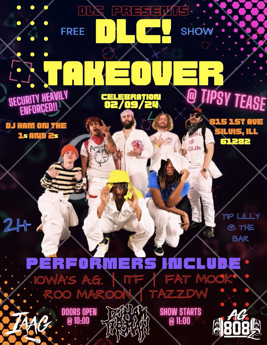IowasAG's tweet photo. THIS WEEKEND @ #tipsytease #iowasag #live #freeshow https://t.co/WahkVBF1MT