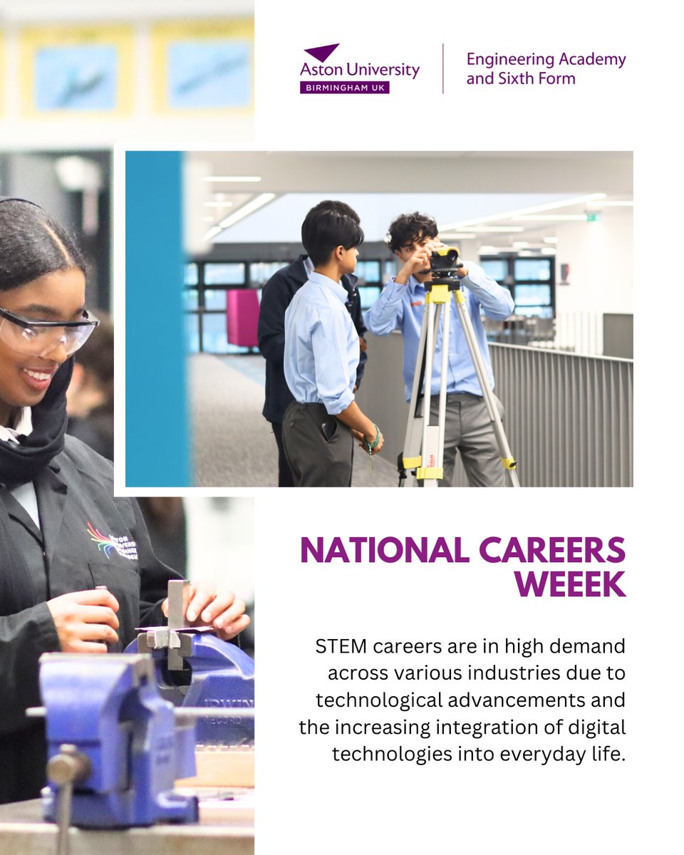 Happy National Careers Week!🚀 Let's celebrate STEM careers, whether you're a student exploring your options or a seasoned professional, embrace the excitement of building a future in STEM. Here's to a week of inspiration and exploration! . #STEMCareers #NationalCareersWeek