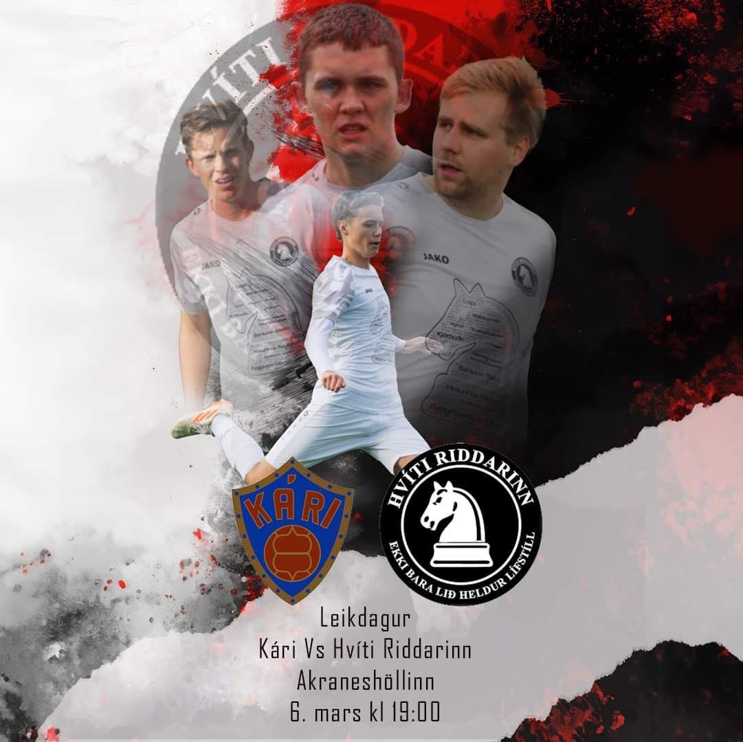 Leikdagur á skaganum!
Okkar menn mæta Kára í 3. umferð Lengjubikarsins🏆
Hvetjum alla sem sjá sig fært að mæta, að mæta🫵

Hvíti Riddarinn - Ekki bara lið, heldur lífsstíll ⚪️⚫️