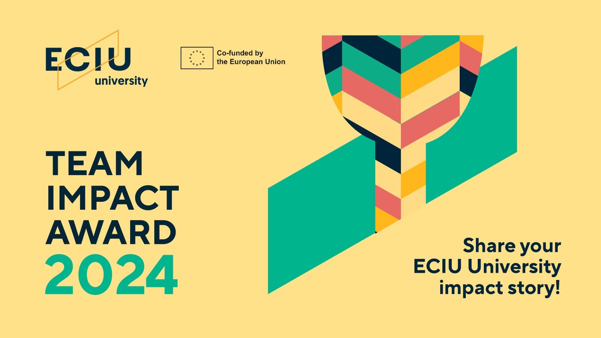 🏆 Introducing ECIU University Team Impact Awards! Have your participated in ECIU University #challenge or action? ➡Apply, show your impact journey, and make a difference with it! ↘ eciu.eu/news/team-impa… #europeanuniversities #CofundedbyEU