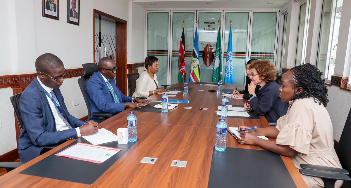 Excellent dialogue w/PS @SingoeiAKorir @ForeignOfficeKE on strengthened partnership w/Govt of #Kenya incl on pledges for #HumanRights75 & @UNHumanRights support to robust implementation. Thank you for the close cooperation - looking forward to more!