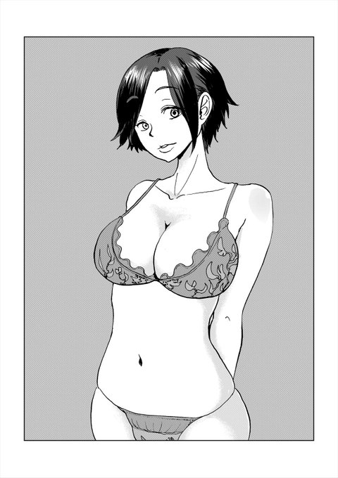 次回作のネームが完成。下書きでの変更が少なく済みますように!

イラストは「種付けの里」で描けなかった、本気下着の先生です。 