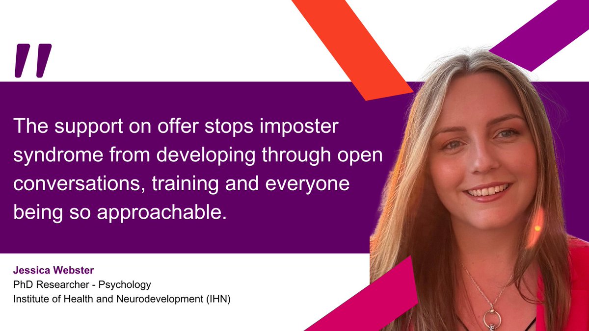 Jessica's #PhD journey wasn't planned but became her reality. Discover her path into research and valuable tips for aspiring PhD candidates: bit.ly/3SQGx6K. 

Find out more about our programme and apply for a PhD in <a href="/AstonHLS/">Health and Life Sciences at Aston University</a> 👉 bit.ly/3UwKqib
<a href="/Aston_IHN/">Aston Institute of Health & Neurodevelopment (IHN)</a>