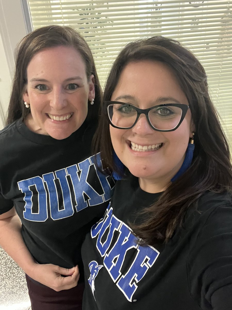 Twinning with my friend at Leadership today! Go DUKE! @KCurran22 @CumberlandCoSch