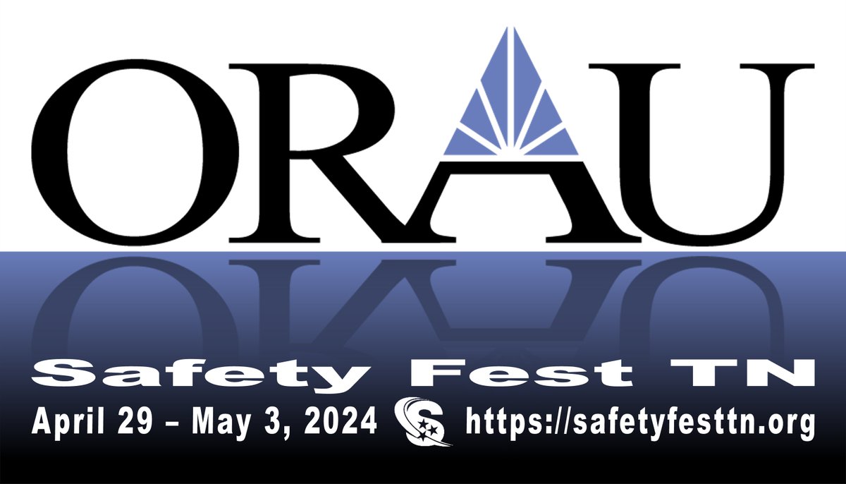<a href="/SafetyFestTN/">SafetyFestTN</a> welcomes <a href="/orau/">ORAU</a> as a Guardian Sponsor, Partner, and Provider! Thank you ORAU! The event provides a week of free #environmental, #safety, &amp; #health #training in Oak Ridge and Knoxville, TN. Save the Dates April 29 - May 3, 2024.