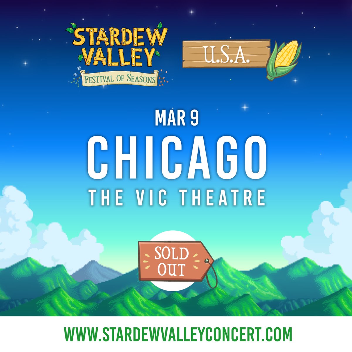This Saturday we are bringing the Festival of Seasons to Chicago, with two shows at @TheVicChicago performed by the exceptional @ChicagoPhil! #StardewValley #FestivalofSeasons
