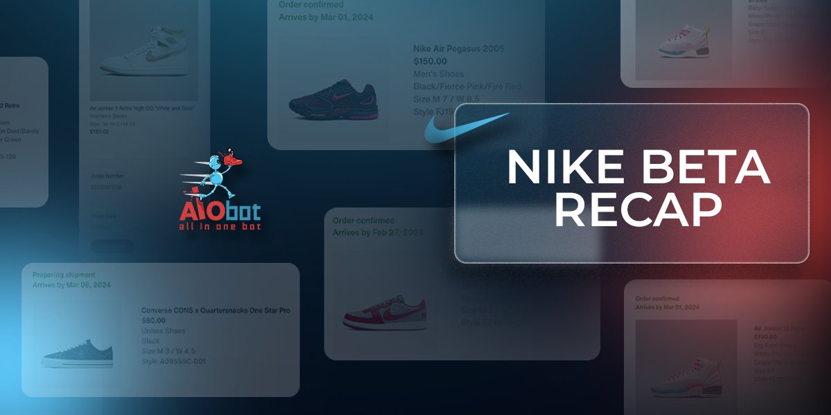 AIO Bot's testing rounds have been pretty successful Not missing a single drop we run! Nike SNKRS US✔️ Nike SNKRS EU ✔️ Nike Shock Drop🕘 Shopify 🕘