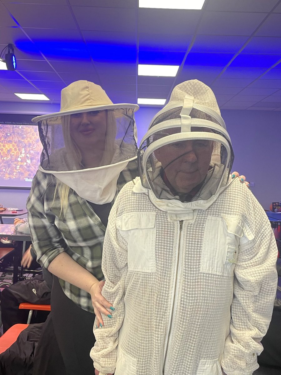 All about bees 🐝🐝🐝 

Men’s group was swarmed by a variety of activities all centred around bees! 

A special surprise was the full bee keeper outfit that everyone got to try on.