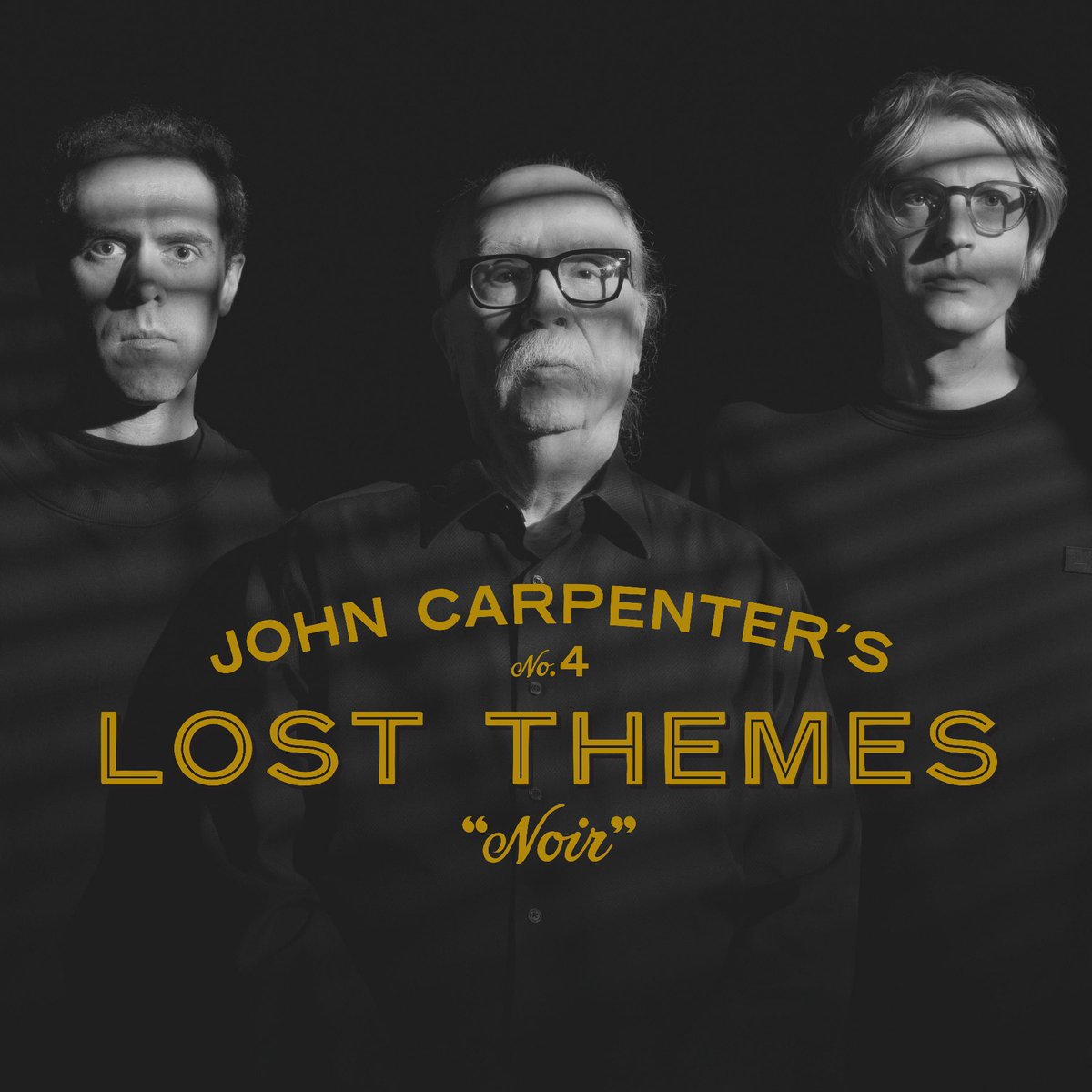 Big news today! The iconic trio John Carpenter, Cody Carpenter and @DDaviesMusic are back with their highly anticipated fourth installment in the Lost Themes series, Lost Themes IV: Noir. Pre-order a copy, releasing on May 3rd, on @SacredBones lnk.to/LTIVNoir