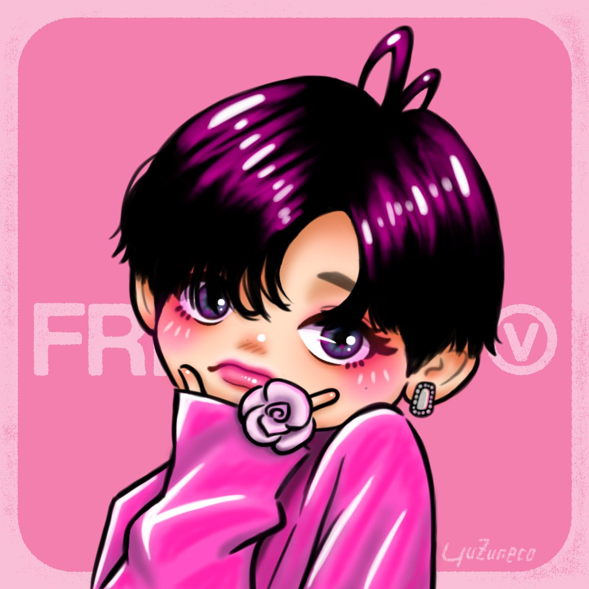 🩷𝗙𝗥𝗜❪𝗘𝗡𝗗❫𝗦 ⓥ🩷 PINKなテテちゃん💗 #btsfanart #V #뷔 #TAEHYUNG #V_FRIENDS #FRI_END_S