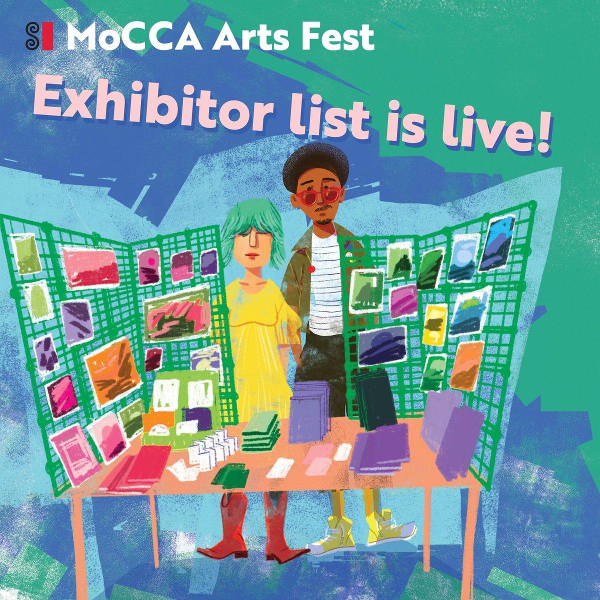 SI MoCCA Arts Festival exhibitor list is now live! Check out the full list of exhibitors here: bit.ly/3V2H5rw