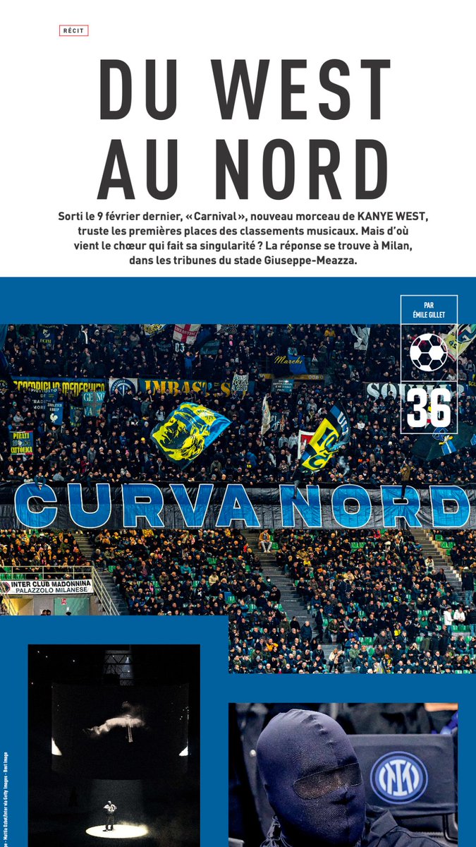 Comment 200 ultras de l'Inter se sont retrouvés sur l'album de Kanye West ? Réponse très bientôt sur @lemaglequipe ⚔️👀