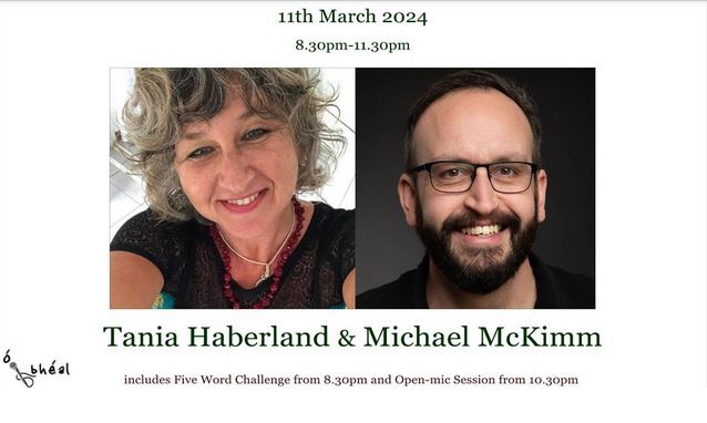 Delighted to be visiting Cork next week to read alongside Tania Haberland at the wonderful @OBheal! The event will also be live streamed online: obheal.ie/blog/guest-poe… Monday 11 March - 8.30pm with Tania and me reading 9.30pm then open mic 🎤 #Poetry #Cork #OpenMic