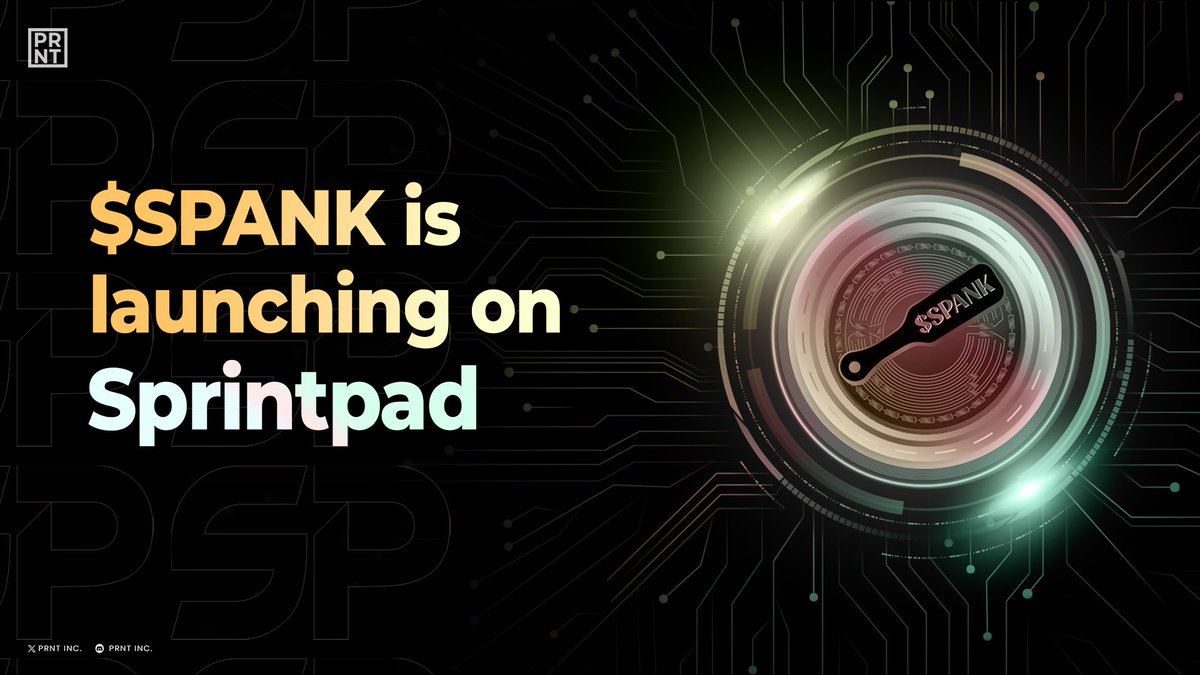It’s token season, and we’re proud to be making the most of it for everyone involved with $PRNT. 

Introducing $SPANK, by <a href="/aikonft/">Aiko</a> launching on <a href="/sprintpad/">SprintPad</a>, tomorrow. 

All $PRNT holders will be receiving allocations based on their holdings. 

Literally PRNTing.