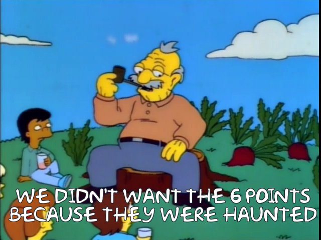 WiganSimpsons's tweet photo. Bolton fans after our games this season: 

#wafc https://t.co/o7uSUKJfwa