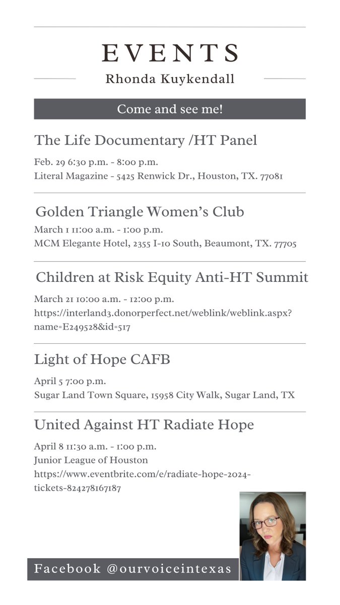 Come and see me!  Here is my upcoming schedule