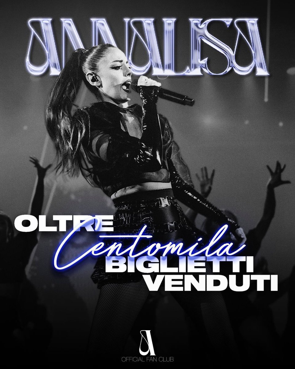 Superati i 100mila biglietti venduti per Tutti nel Vortice Tour 🌪️🌪️🌪️ 
#Annalisa #Sinceramente #Tuttinelvortice