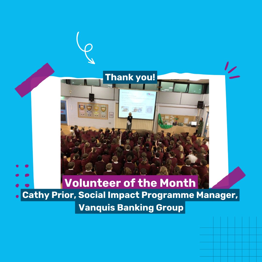 Celebrating Cathy Prior, our February Volunteer of the Month! 🌟

Cathy, from Vanquis Banking Group, inspired #children at <a href="/LowMoorCofE/">Low Moor C. of E. Primary School</a> in Bradford to see maths' real-world value! 📊✨

Thanks to Cathy and all #volunteers for empowering young minds! 🙌
🔗 bit.ly/3UVP1uI
