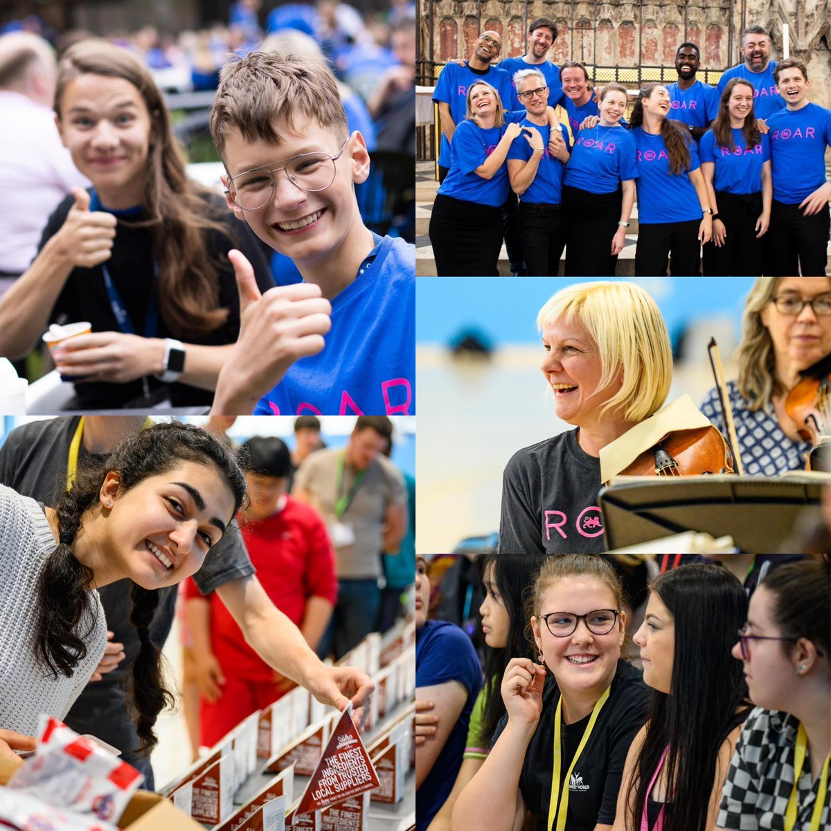 Look at these smiley people from our residential courses! We can't wait to see familiar faces & welcome new young singers to Roar. Sign up today: bit.ly/3I6TPWg 📆19 - 24 July 🎼 Verdi Requiem at @ElyCathedral 💰 £275 pp (bursaries available) 🥳 Lots of fun - 100%!