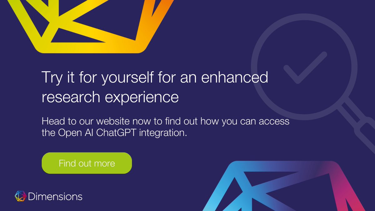 Digital Science (@digitalsci) on Twitter photo 📢 NEWS! We’re excited to launch two new #AI-based products: Dimensions Research GPT and Dimensions Research GPT Enterprise - bringing the unmatched, trusted research coverage of <a href="/DSDimensions/">Dimensions</a> to the #ChatGPT platform.
🚀 Find out more: ow.ly/iliz50QIEFX 📢 NEWS! We’re excited to launch two new #AI-based products: Dimensions Research GPT and Dimensions Research GPT Enterprise - bringing the unmatched, trusted research coverage of <a href="/DSDimensions/">Dimensions</a> to the #ChatGPT platform.
🚀 Find out more: ow.ly/iliz50QIEFX