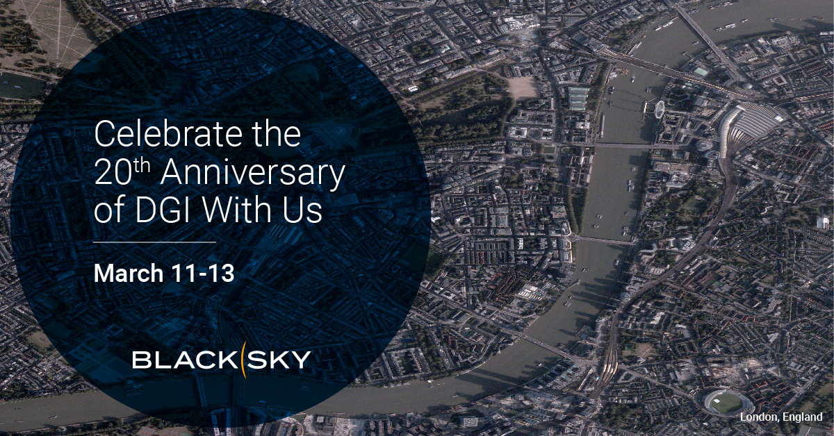 BlackSky_Inc's tweet image. The BlackSky team will be attending this year’s #DGI2024  conference, celebrating 20 years of bringing together the international defence and #geospatialintelligence community.
📅 March 11-13
🤝 Booth 29, 30
📍 London, UK