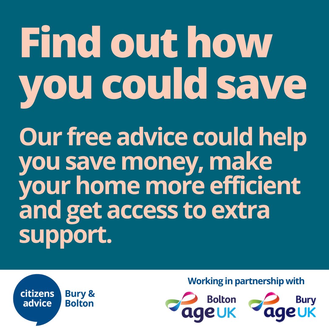 Citizens Advice Bury & Bolton (@caburyandbolton) on Twitter photo If you need energy advice, we're here to help. We deliver personalised energy advice to clients through our Energy Advice Project in partnership with <a href="/AgeUKBury/">Age UK Bury</a> and <a href="/ageukbolton/">Age UK Bolton</a> . Call us on 0808 278 7804 or buff.ly/475sEG5 to find out more. If you need energy advice, we're here to help. We deliver personalised energy advice to clients through our Energy Advice Project in partnership with <a href="/AgeUKBury/">Age UK Bury</a> and <a href="/ageukbolton/">Age UK Bolton</a> . Call us on 0808 278 7804 or buff.ly/475sEG5 to find out more.
