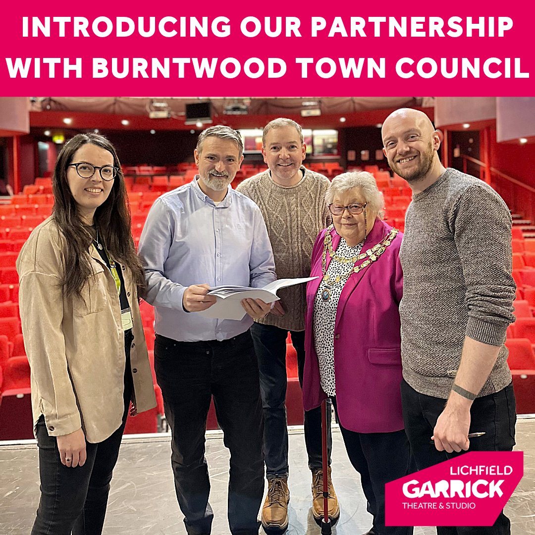 We are delighted to announce our 3-year partnership with Burntwood Town Council, which will see a burst of creativity as arts and culture take centre stage in Burntwood!