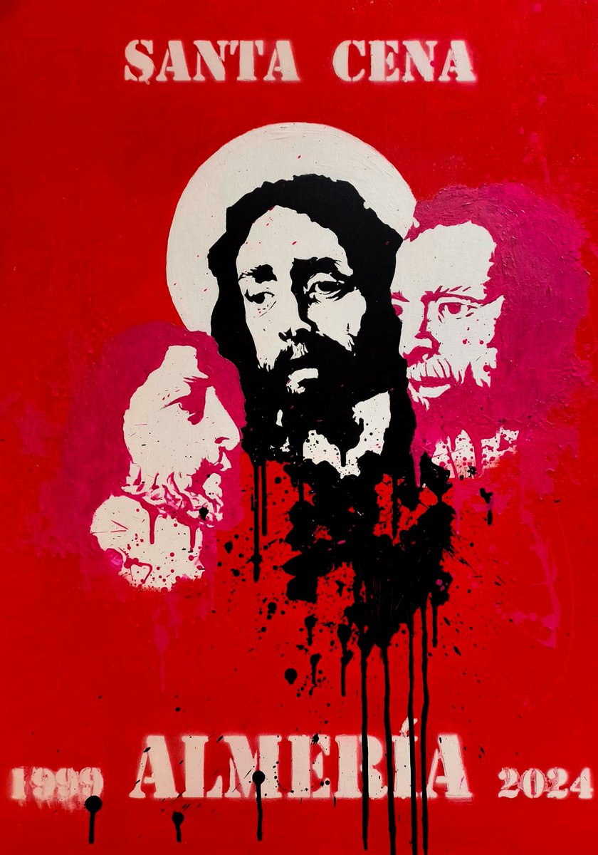 🎨 'Amor' es el título del cartel del XXV Aniversario del Señor de la Cena. Una obra de N.H.D. Carlos del Pino Martínez (@carlosdpm03). 

Un cartel que utiliza un lenguaje y unos códigos contemporáneos inspirados especialmente en el arte urbano.

santacenadealmeria.org/el-cartel-del-…