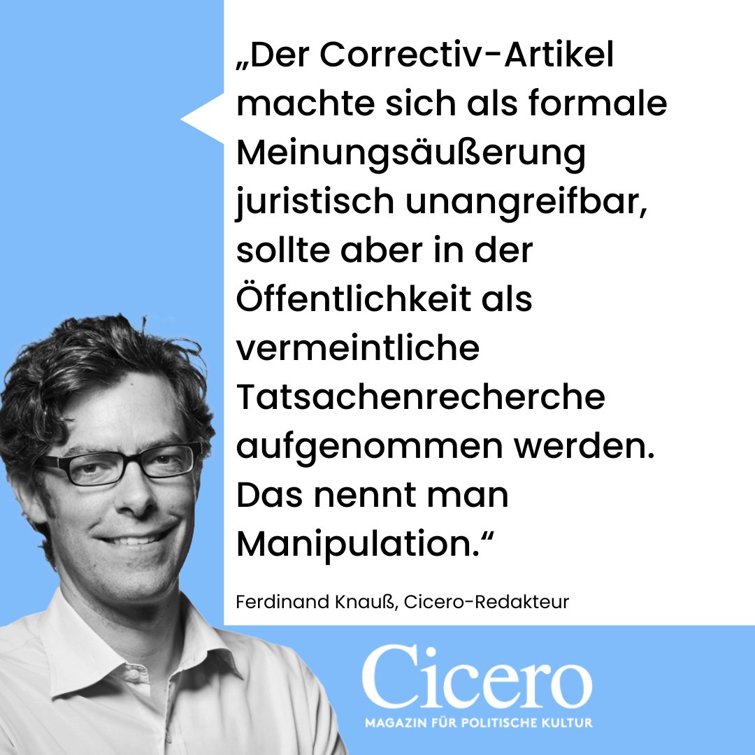 cicero_online's tweet image. Hier geht's zum Artikel von Ferdinand Knauß: tinyurl.com/24jofdy4. #Correctiv @UlrichVosgerau