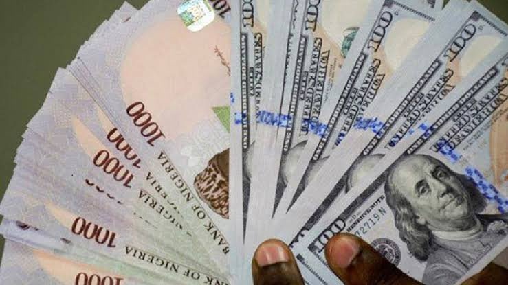 Naira gained Today at the Black market Open at N1,463.098/$1 on Wednesday, against N1,618.489/$1 recorded on Tuesday.