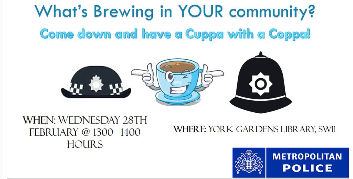 Falconbrook SNT will be at York Gardens Library at 1300 to discuss any issues you have in your community