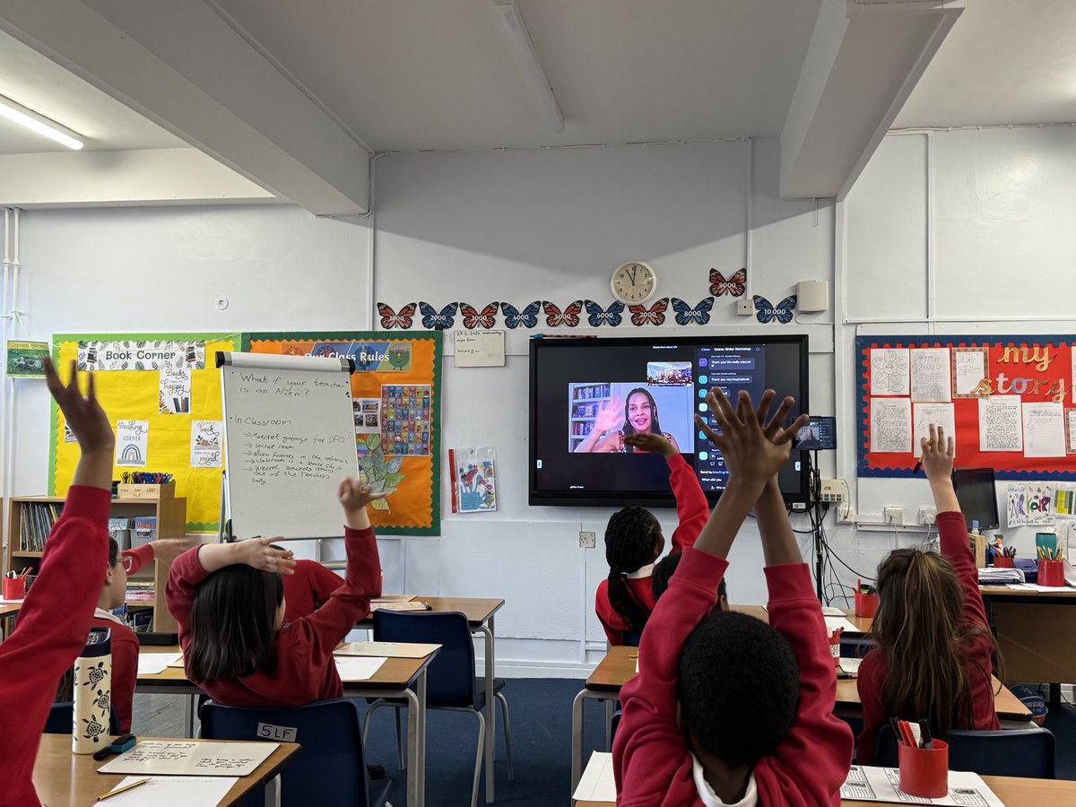 We enjoyed our session with <a href="/efua/">efua</a>.traore today. Thank you for inspiring us! #greenwich #world book day