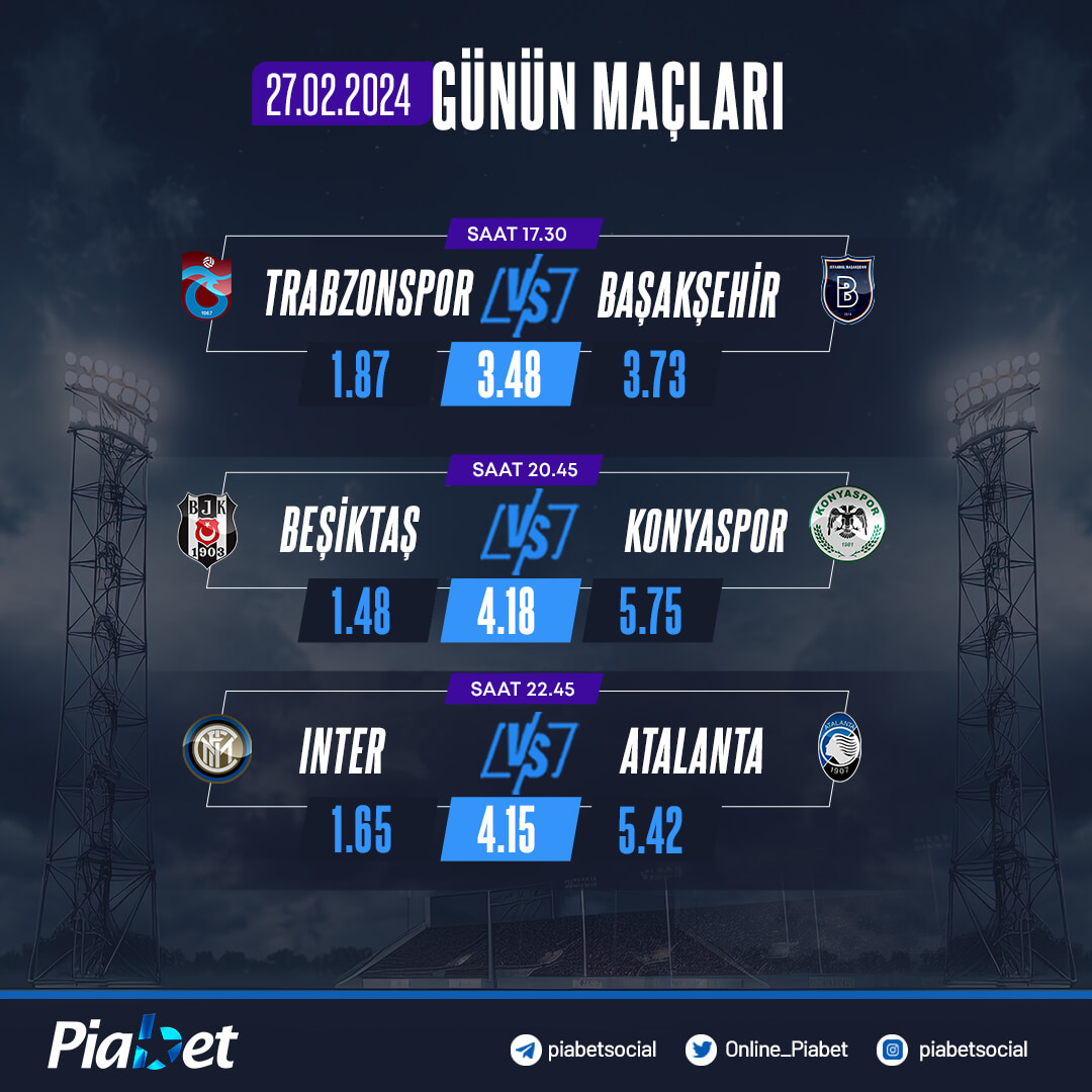 Rakipsiz oranlarla Günün maçlarına hemen bahis al!! ⚽💰

Spor severlerin buluşma noktası #Piabet😎

rebrand.ly/piagir #piabetkazandırır #piabetcasino #piabetozeloran #piabetgiris #piabetgunceladres