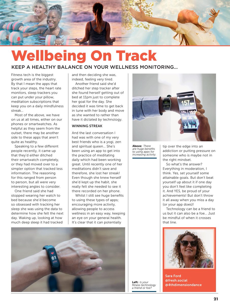 Keep a healthy balance on your wellness monitoring... 📱⌚️🏊‍♀️🧘‍♀️ ---------------------------------------------------------#fitness #wellbeing #technology #healthylife