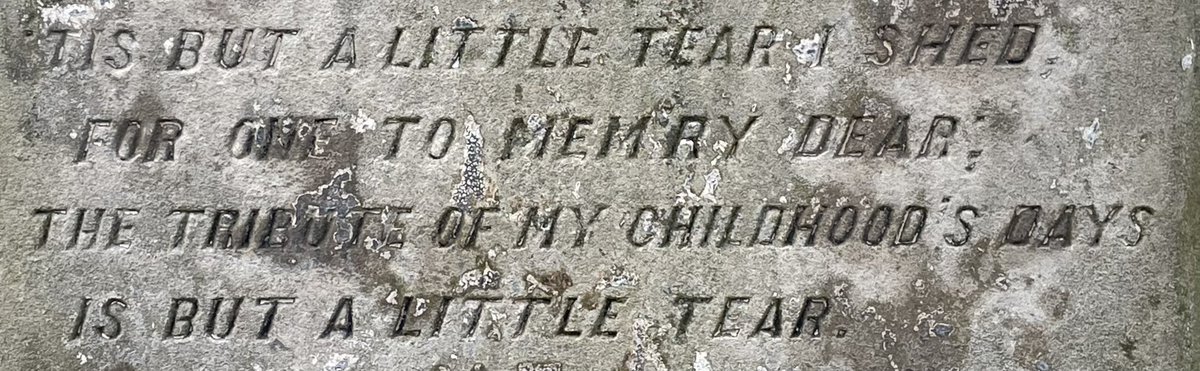 “‘TIS BUT A LITTLE TEAR I SHED, FOR ONE TO MEMRY DEAR; THE TRIBUTE OF MY CHILDHOOD’S DAYS, IS BUT A LITTLE TEAR.” #StAndrewsCathedral #StAndrews #GravesidePoetry