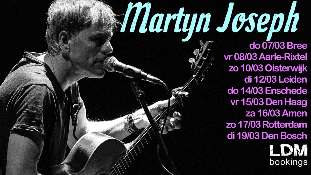 martyn_joseph's tweet photo. Martyn's European Tour starts next week and shows in Aarle-Rixtel, Rotterdam &amp; Den Bosch are already sold out and others are very close...so don't miss out! See https://t.co/ONyCwD6w26 for full details @LuckyDiceMusic https://t.co/dtCLWgkc7D