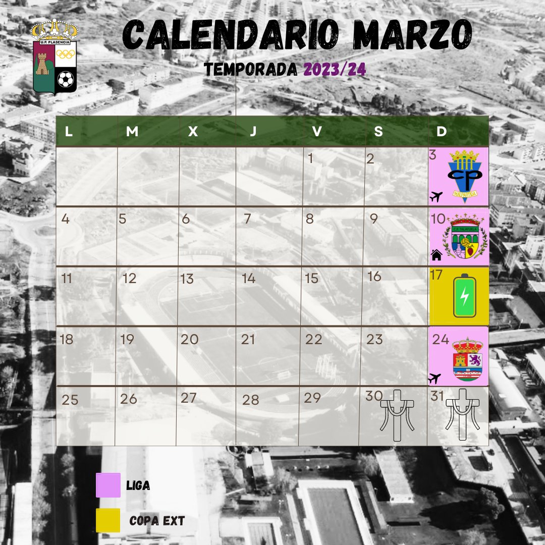 UPPlasencia_'s tweet photo. ๐ ๐๐๐ฅ๐๐ง๐๐๐ซ๐ข๐จ ๐๐๐ซ๐ณ๐จ
Buenos dรญas aficiรณn!
Ya tenemos el calendario de todos los partidos del mes de nuestro primer equipo del mes de Marzo!๐
ยกVamos a por un mes repleto de alegrรญas! โ
#SentimientoUPP
๐ค๐ค๐ค๐ค๐ค๐ค๐ค๐ค๐ค https://t.co/PzSjLv25ee